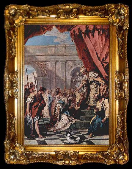 framed  Sebastiano Ricci Esther vor dem persischen Konig Ahasver, ta009-2